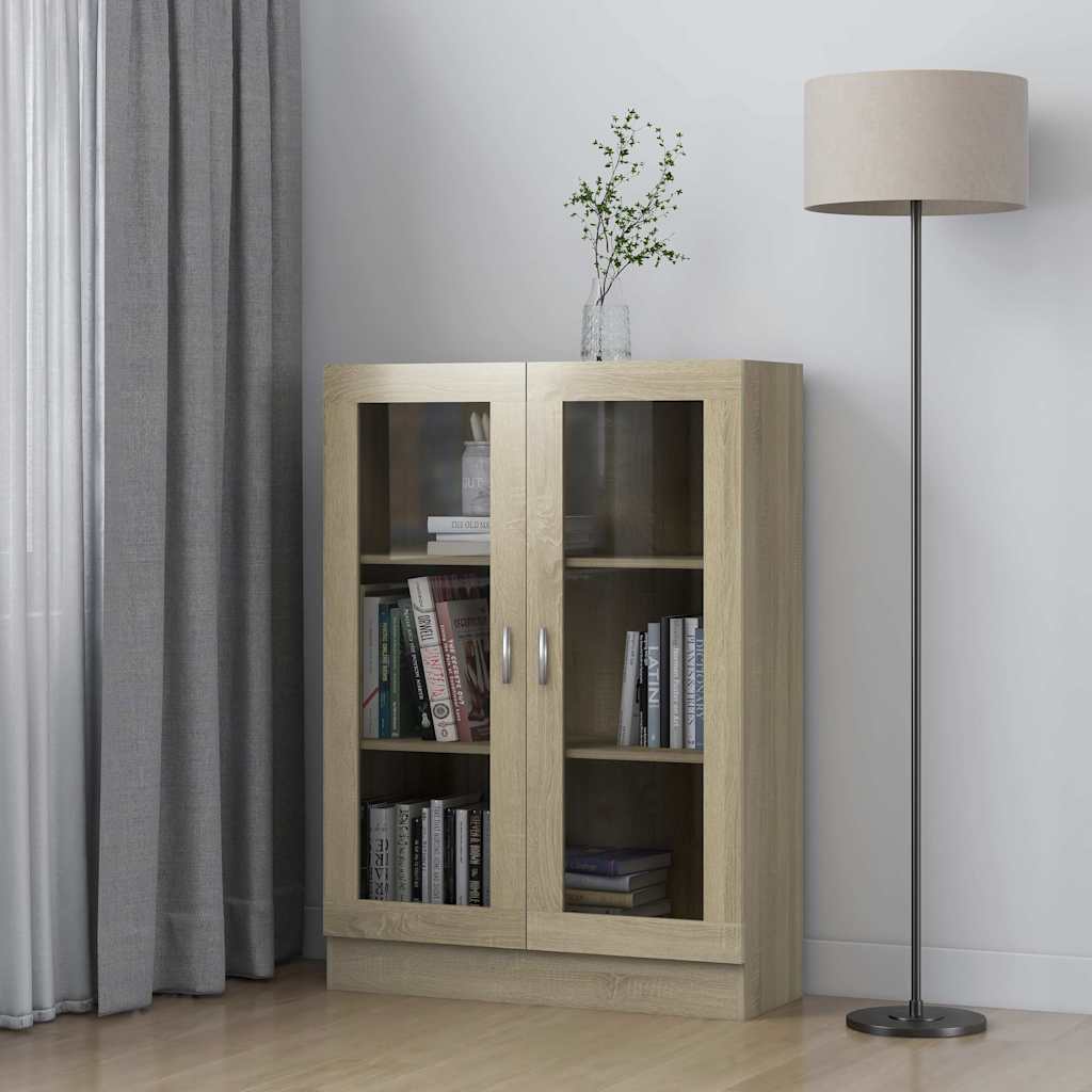 Vitrina boja hrasta sonome 82,5x30,5x115 cm konstruirano drvo