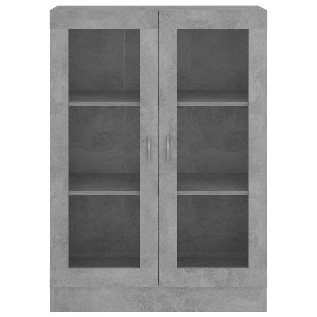 Vitrina siva boja betona 82,5 x 30,5 x 115 cm konstruirano drvo