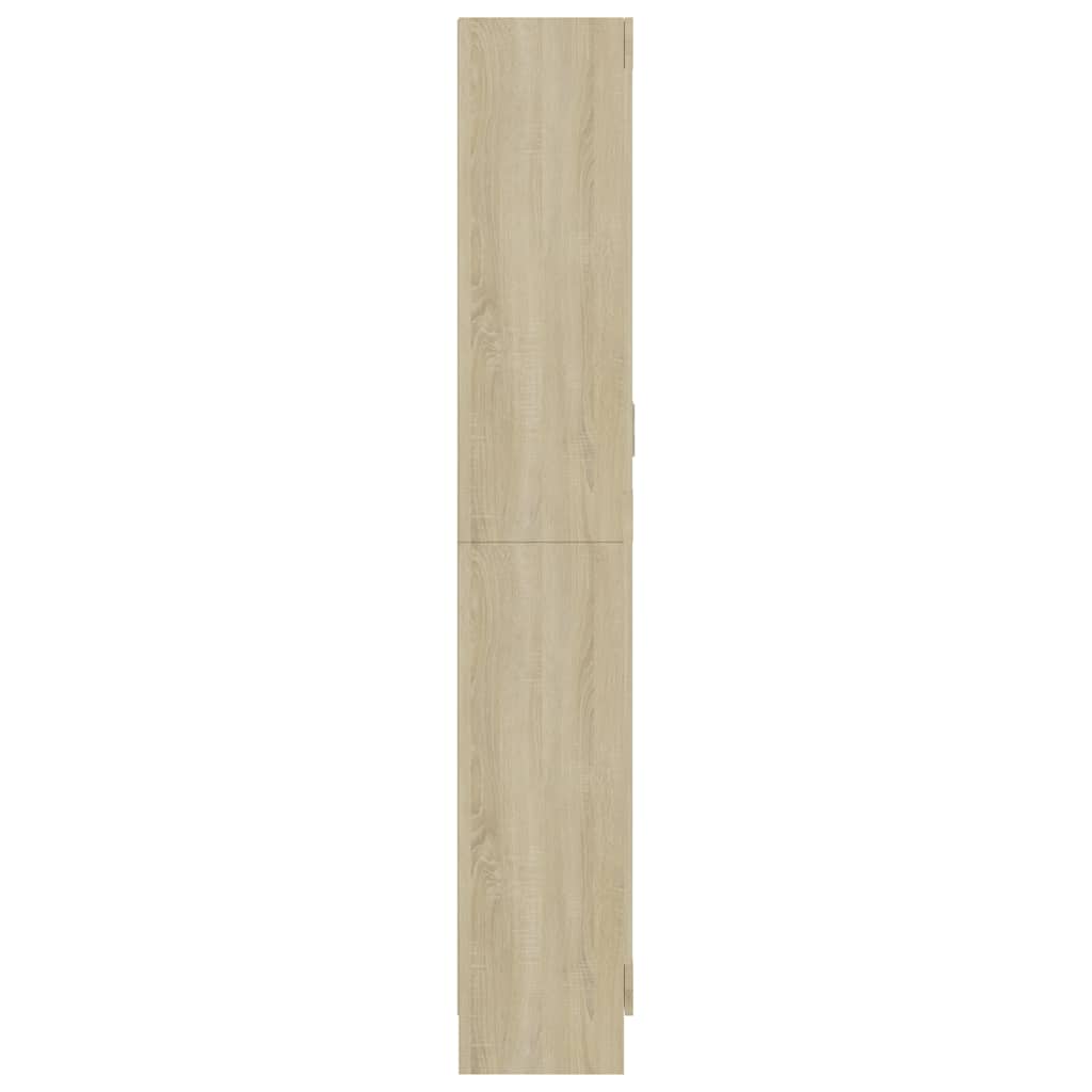 Vitrina boja hrasta 82,5 x 30,5 x 185 cm konstruirano drvo