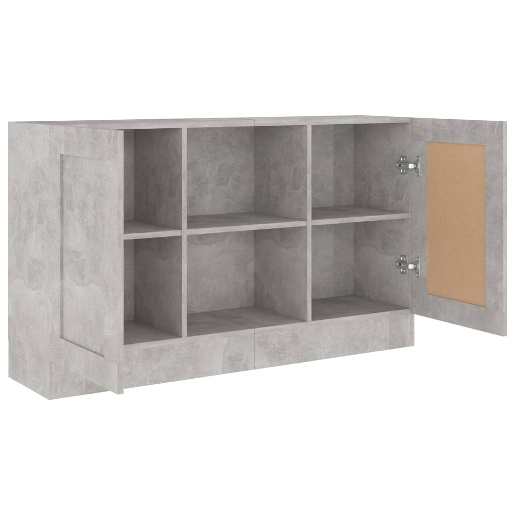 Komoda siva boja betona 120 x 30,5 x 70 cm konstruirano drvo