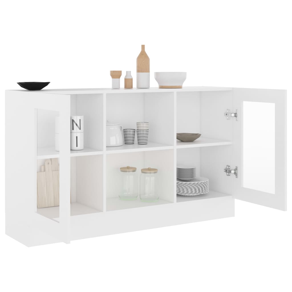 Vitrina bijela 120 x 30,5 x 70 cm konstruirano drvo