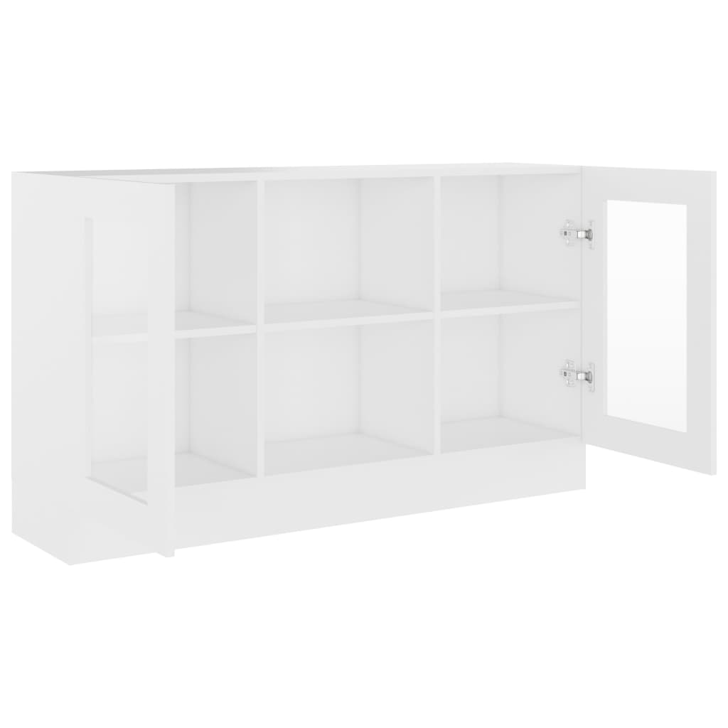 Vitrina bijela 120 x 30,5 x 70 cm konstruirano drvo