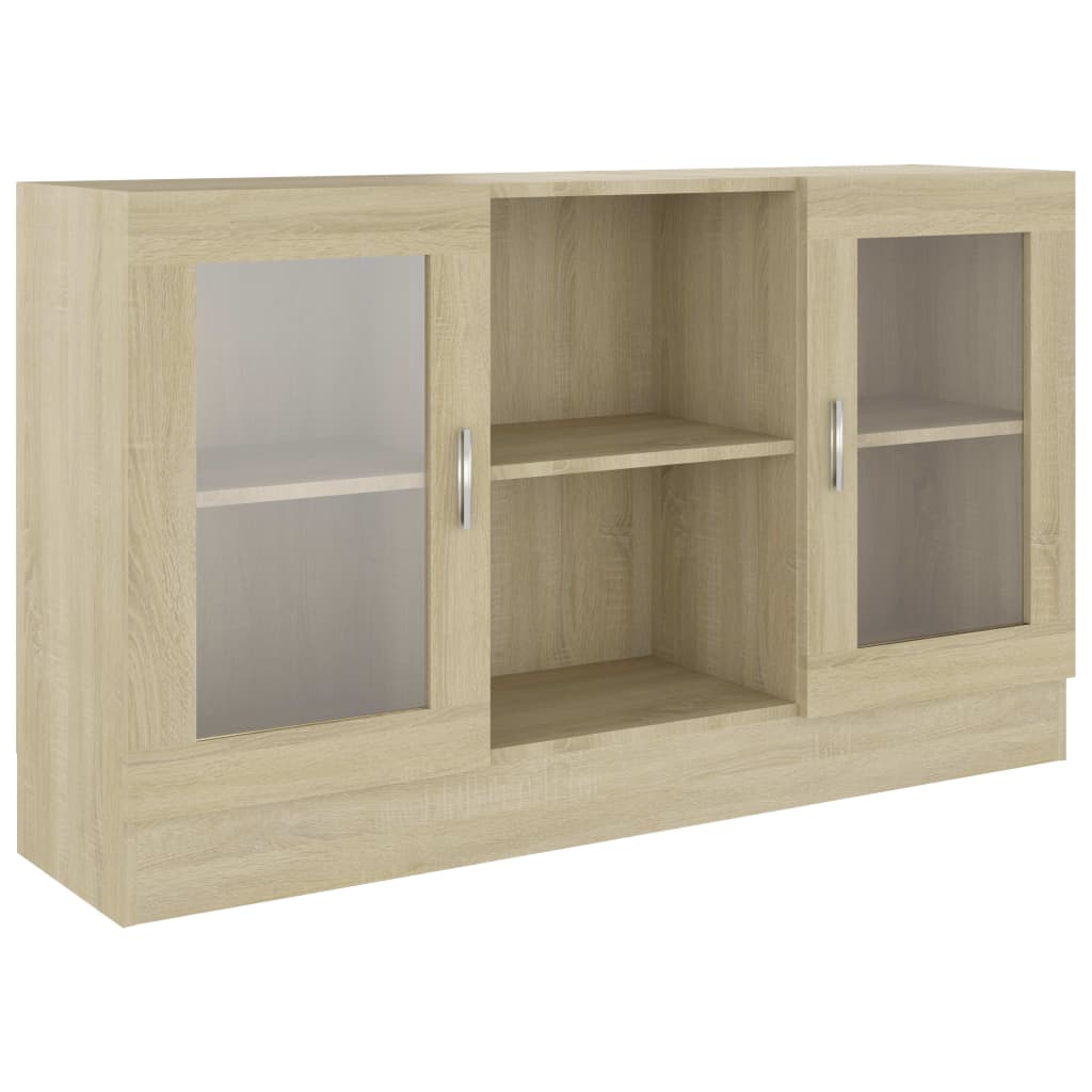 Vitrina boja hrasta sonome 120 x 30,5 x 70 cm konstruirano drvo