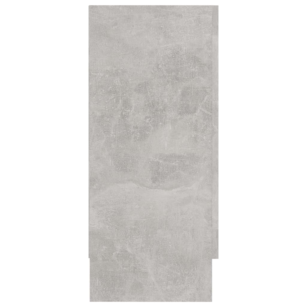 Vitrina siva boja betona 120 x 30,5 x 70 cm konstruirano drvo