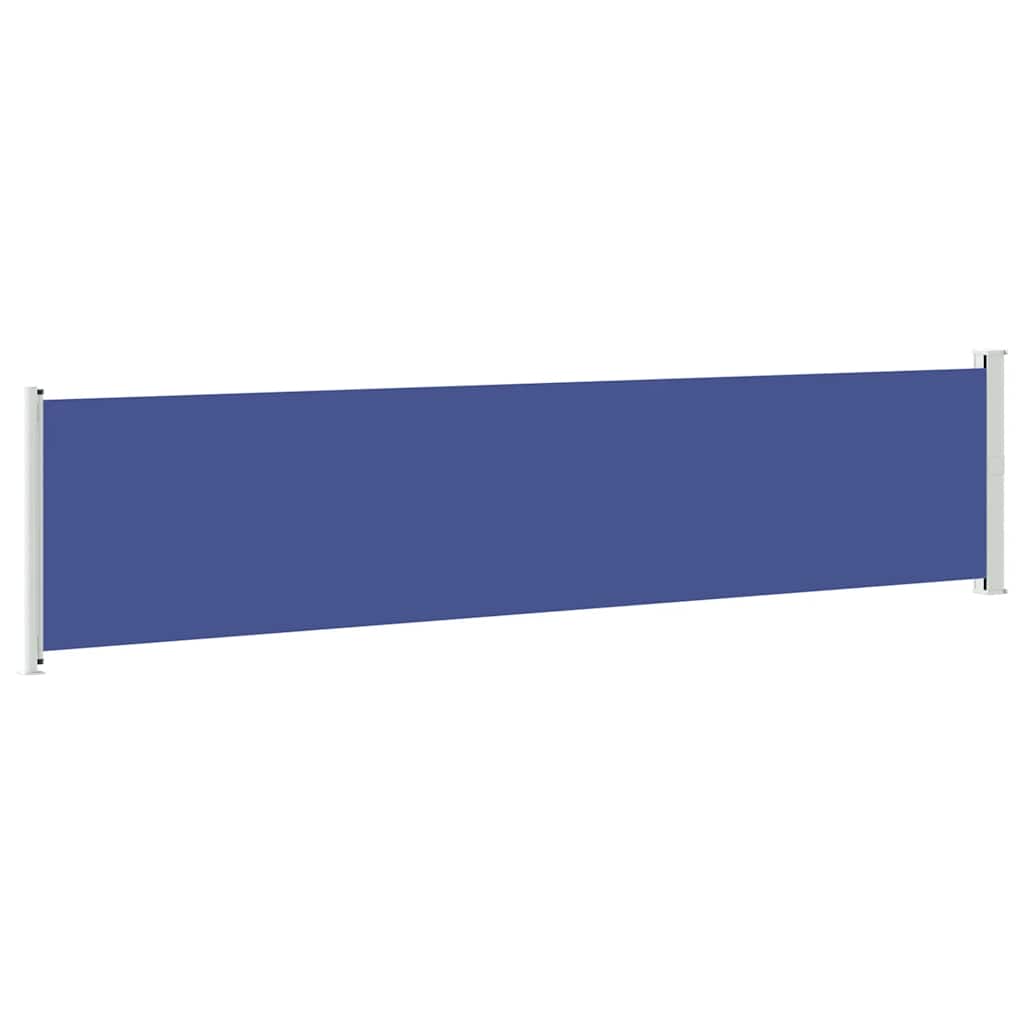 Uvlačiva bočna tenda za terasu 140 x 600 cm plava