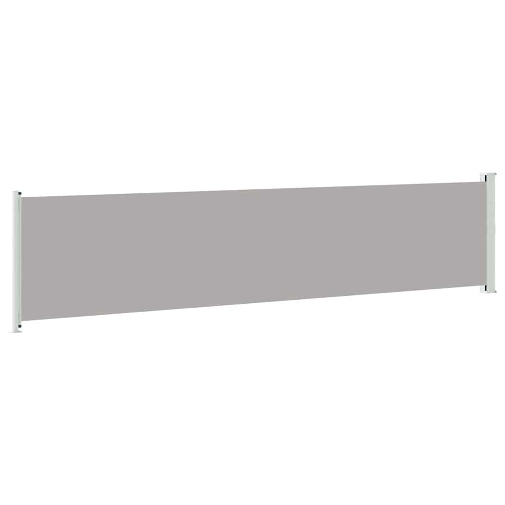 Uvlačiva bočna tenda za terasu 140 x 600 cm siva