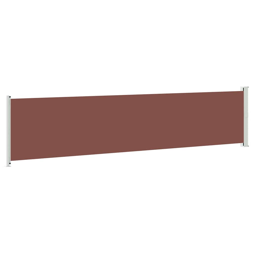 Uvlačiva bočna tenda za terasu 140 x 600 cm smeđa