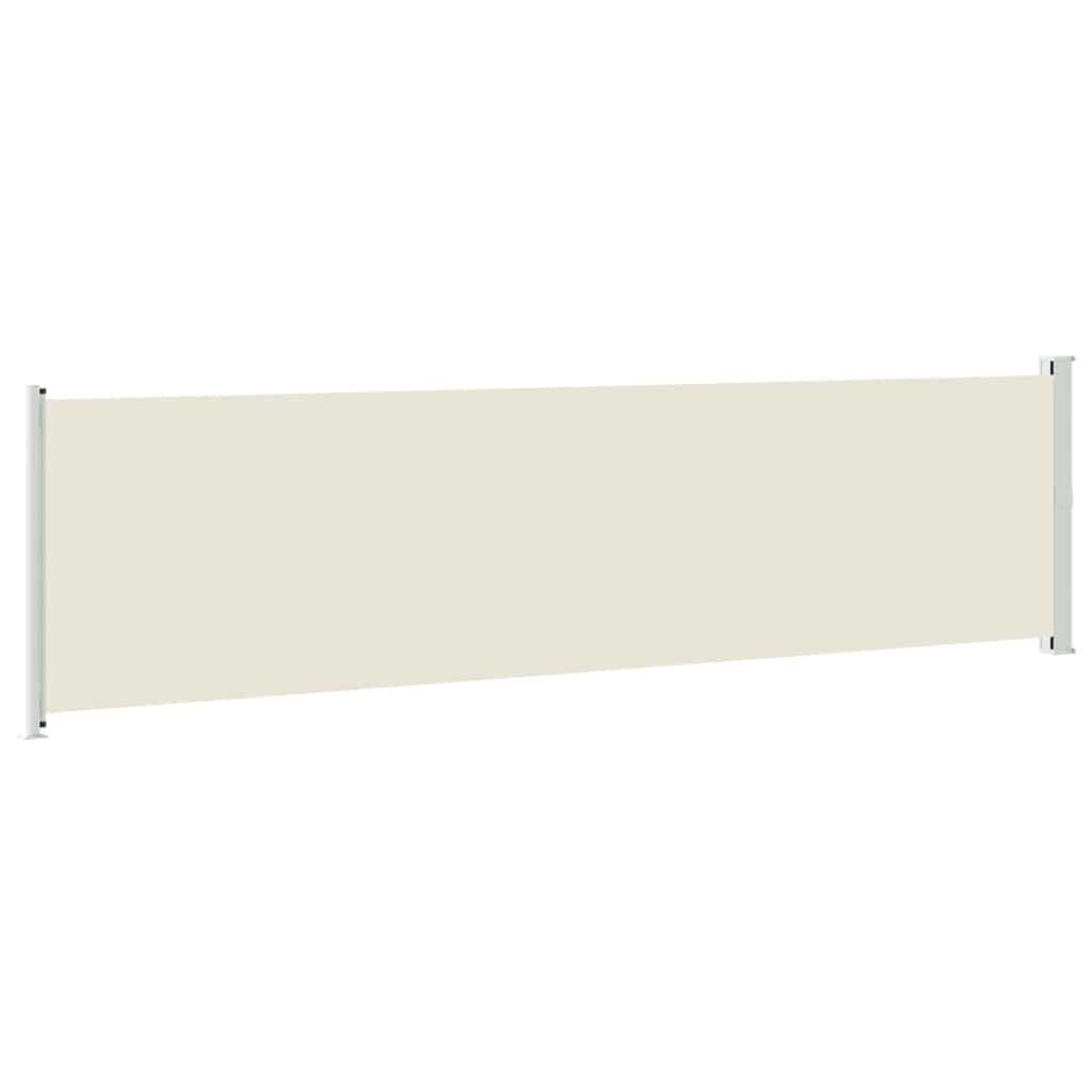 Uvlačiva bočna tenda za terasu 600 x 160 cm krem