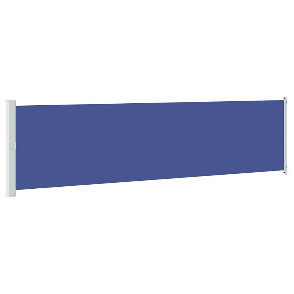 Uvlačiva bočna tenda za terasu 600 x 160 cm plava