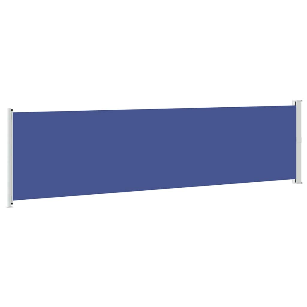 Uvlačiva bočna tenda za terasu 600 x 160 cm plava
