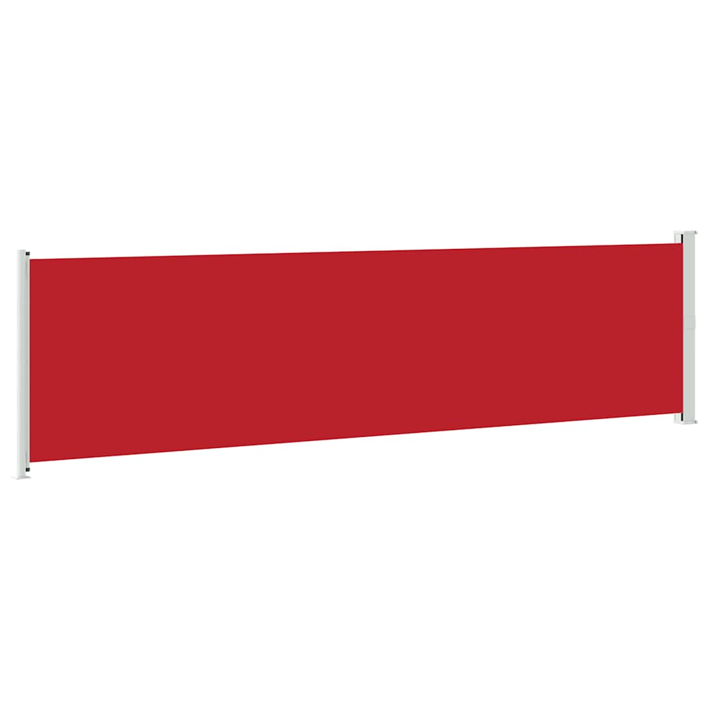 Uvlačiva bočna tenda za terasu 600 x 160 cm crvena