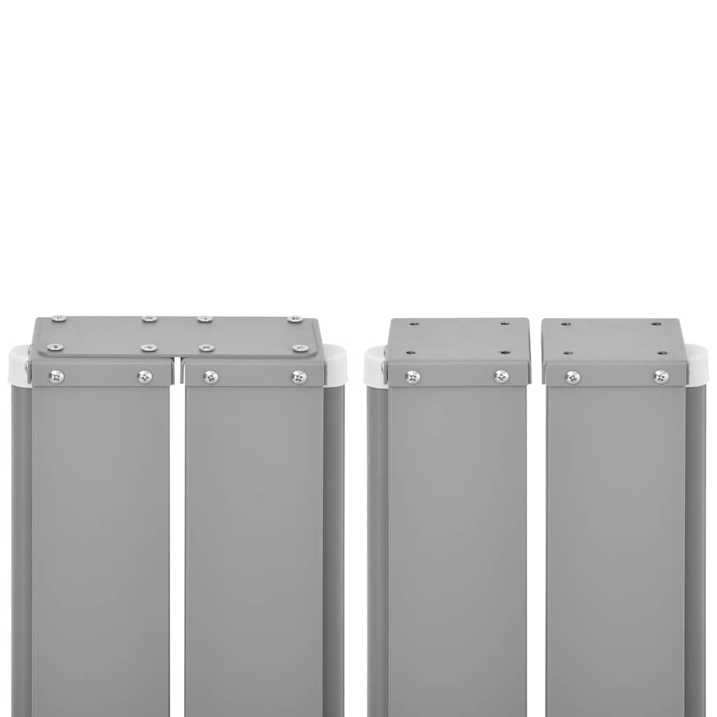 Uvlačiva bočna tenda za terasu 140 x 1200 cm smeđa