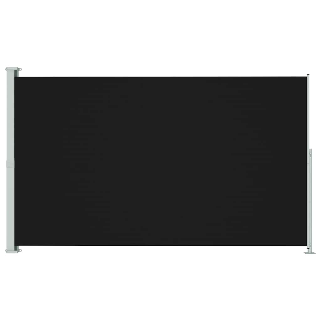 Uvlačiva bočna tenda za terasu 180 x 300 cm crna