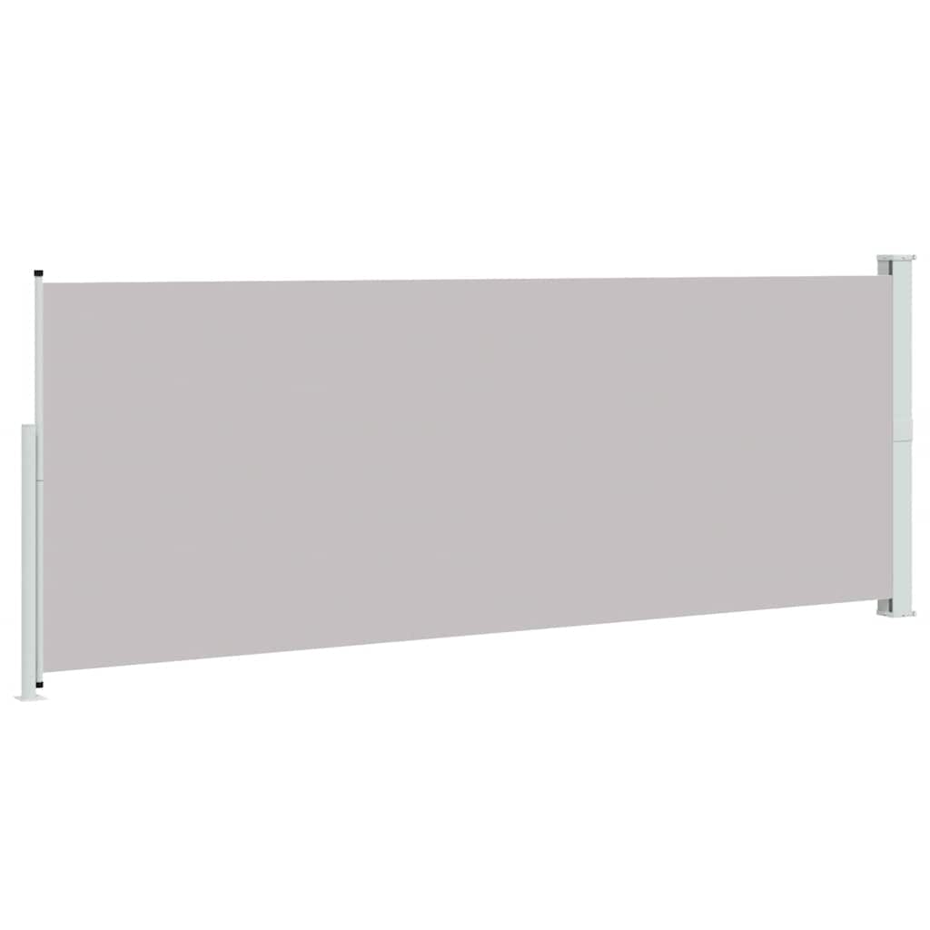 Uvlačiva bočna tenda za terasu 180 x 500 cm siva