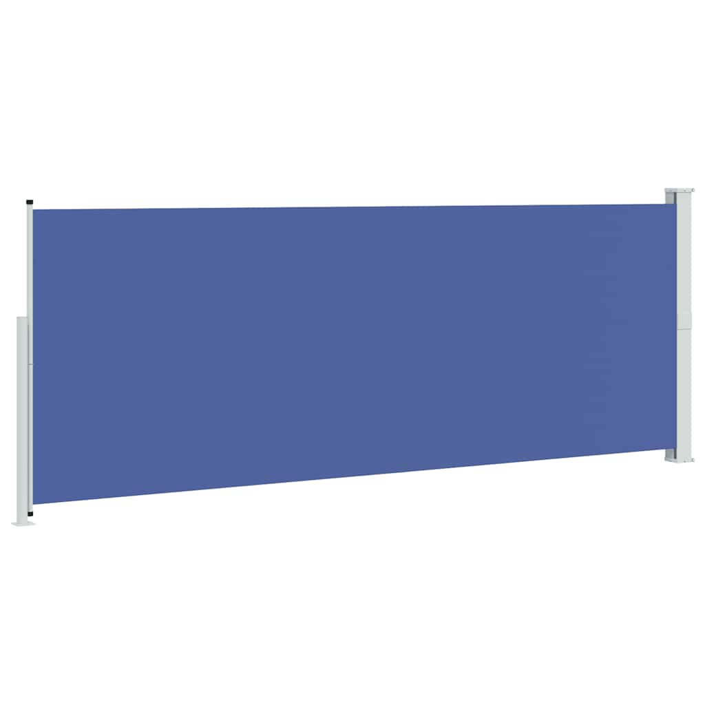 Uvlačiva bočna tenda za terasu 180 x 500 cm plava