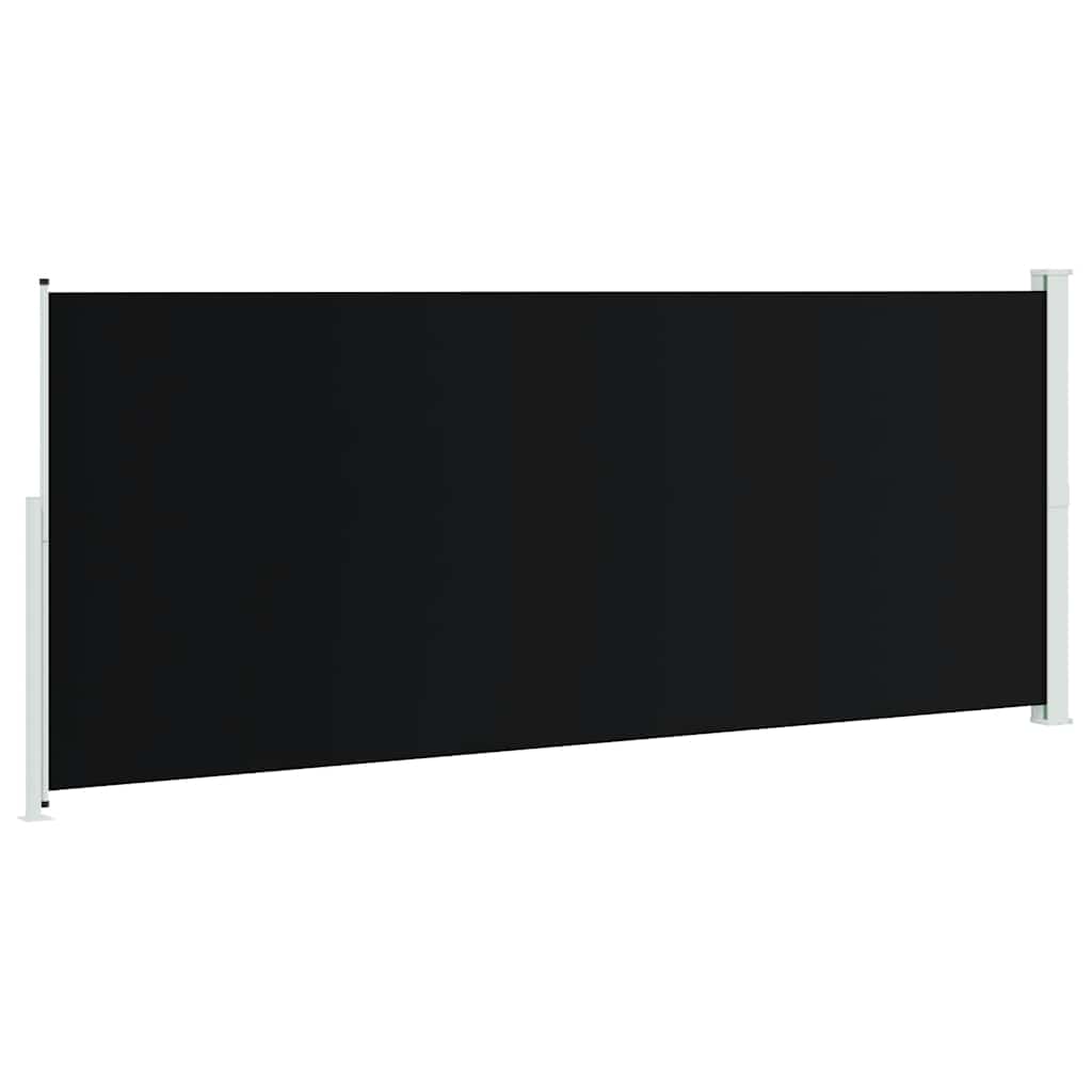 Uvlačiva bočna tenda za terasu 200 x 500 cm crna