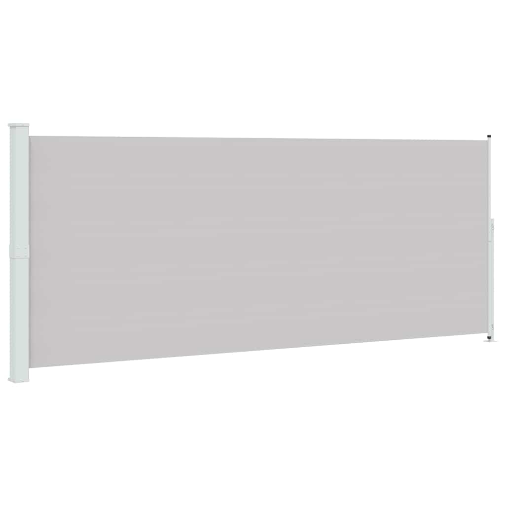 Uvlačiva bočna tenda za terasu 200 x 500 cm siva