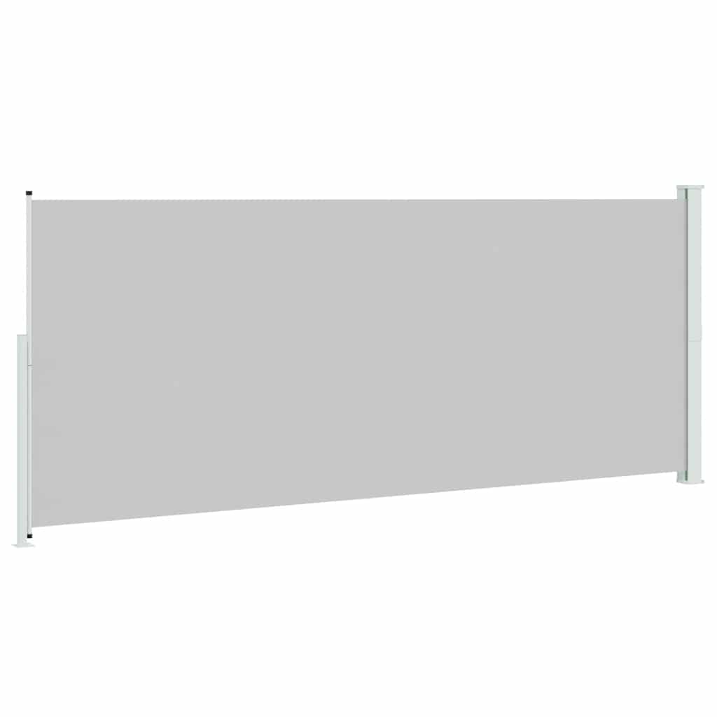 Uvlačiva bočna tenda za terasu 200 x 500 cm siva