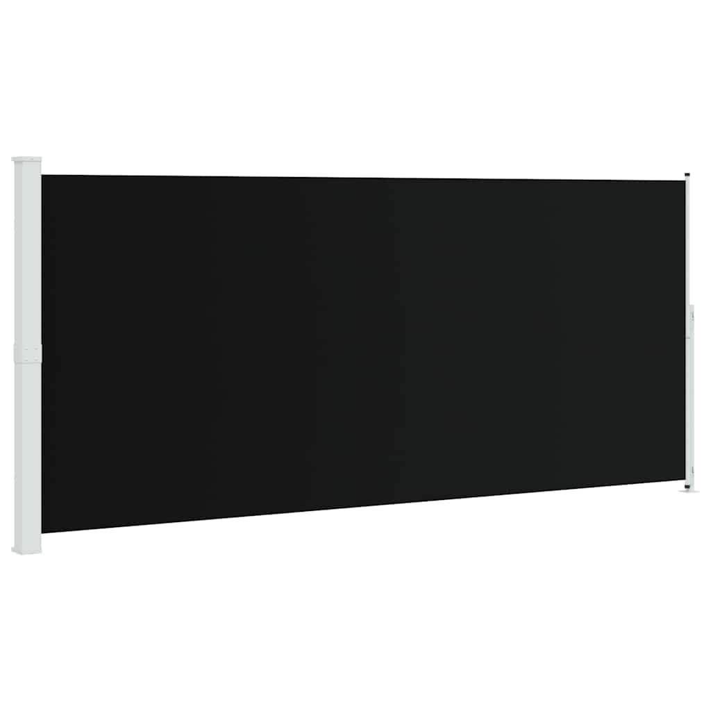 Uvlačiva bočna tenda za terasu 220 x 500 cm crna