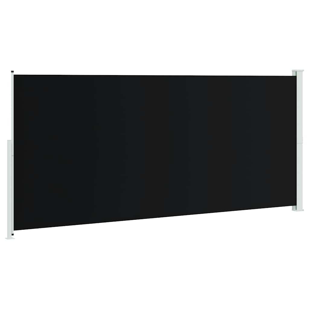 Uvlačiva bočna tenda za terasu 220 x 500 cm crna
