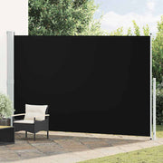 Uvlačiva bočna tenda za terasu 220 x 500 cm crna