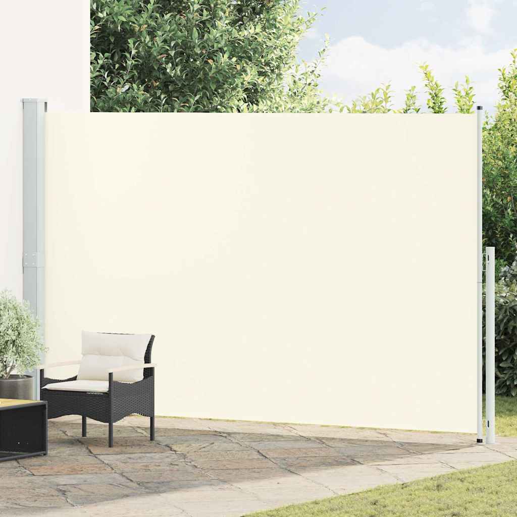 Uvlačiva bočna tenda za terasu 220 x 500 cm krem