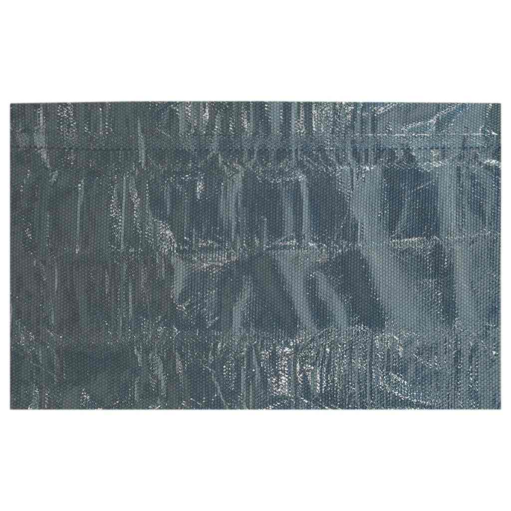 Plutajući PE solarni pokrov za bazen 600 x 300 cm crno-plavi