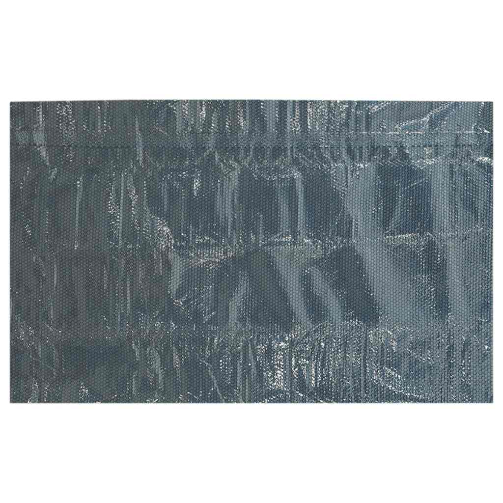 Plutajući PE solarni pokrov za bazen 500 x 300 cm crno-plavi