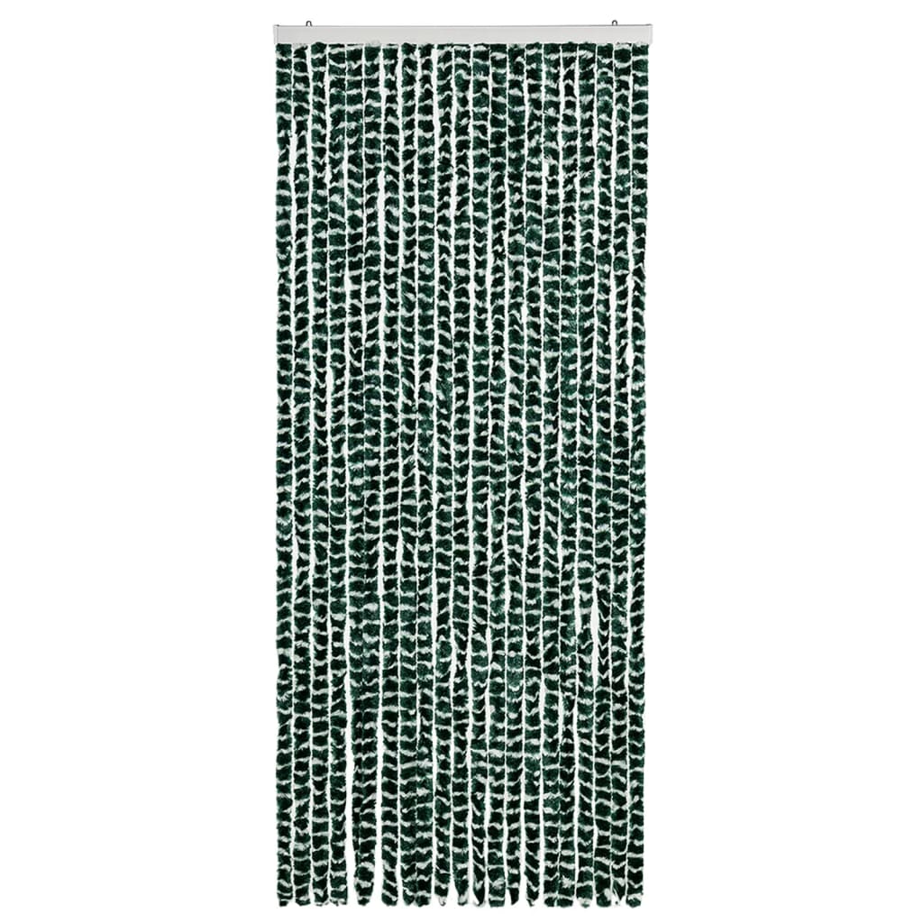 Zastor protiv insekata zeleno-bijeli 90 x 220 cm šenil