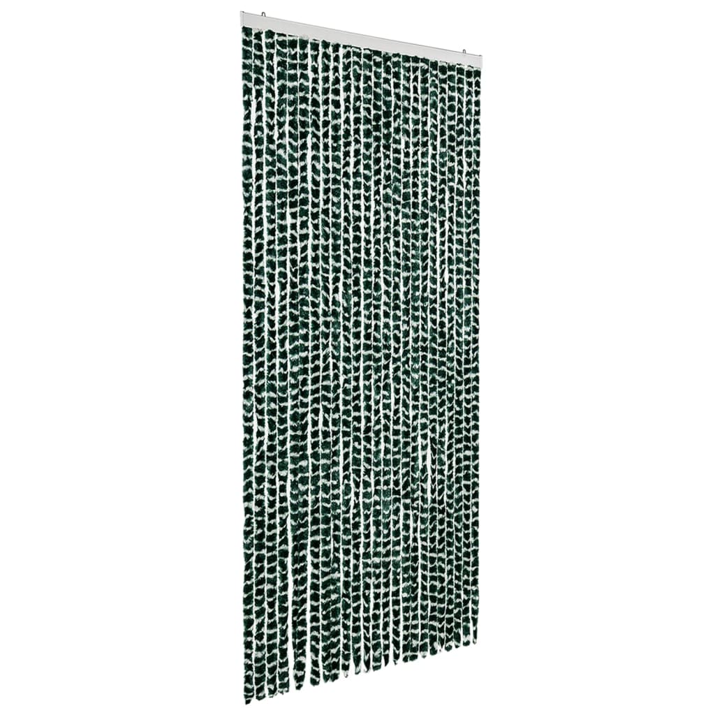 Zastor protiv insekata zeleno-bijeli 100 x 220 cm šenil