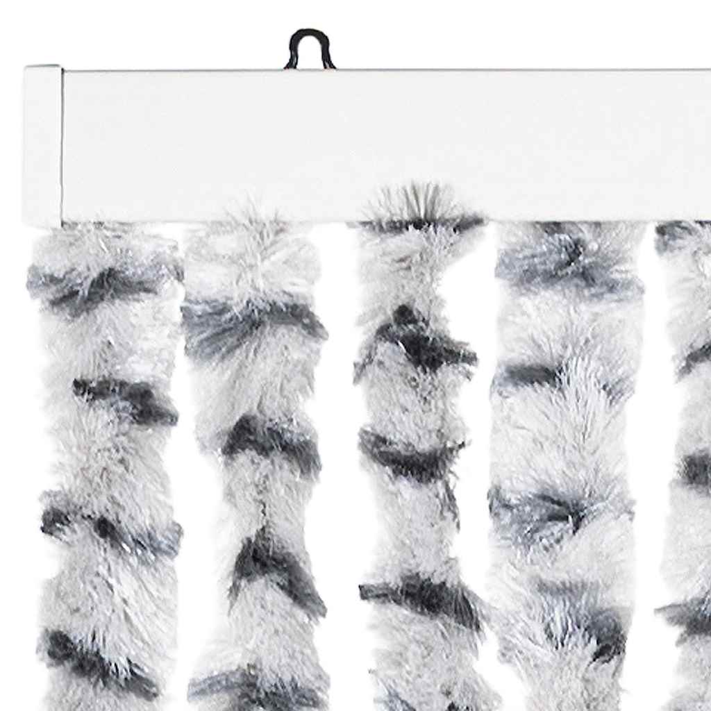 Zastor protiv insekata svjetlosivi/tamnosivi 56 x 185 cm šenil