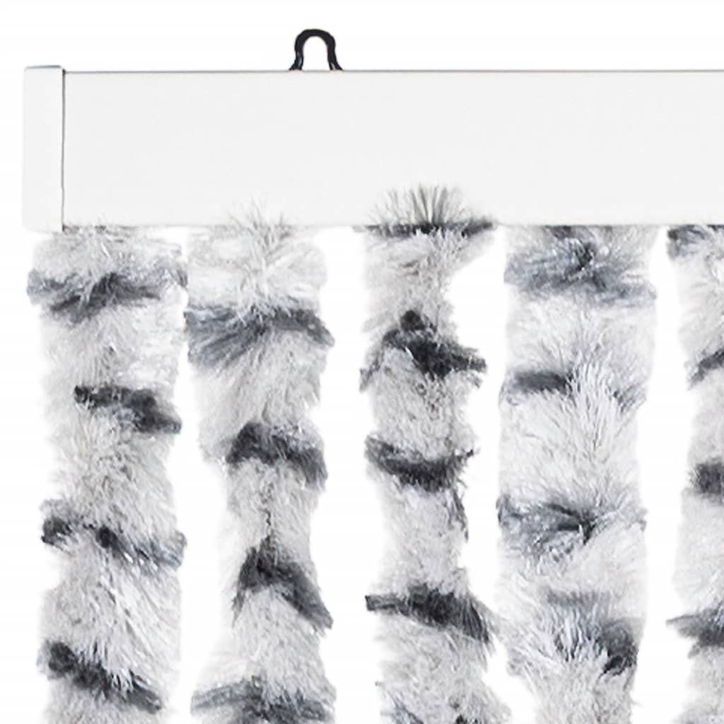 Zastor protiv insekata svjetlosivi/tamnosivi 100 x 220 cm šenil