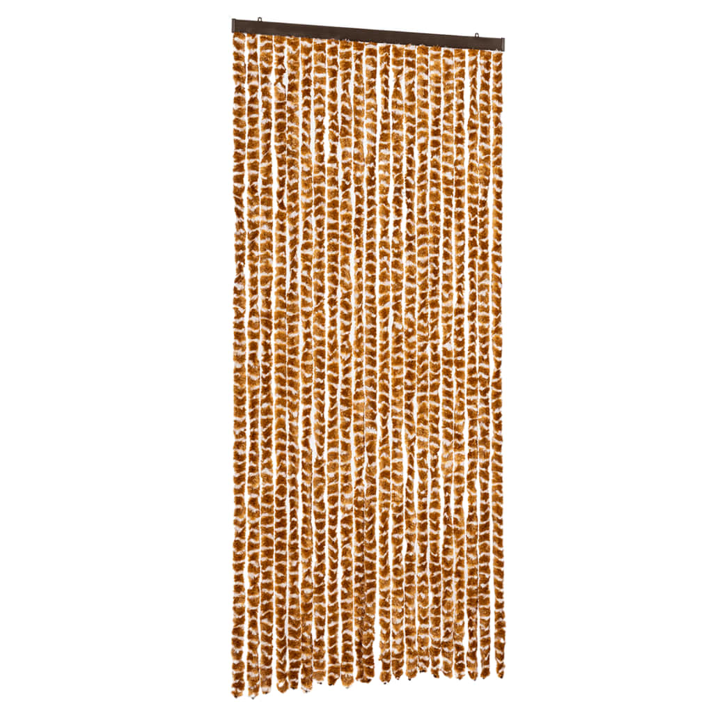 Zastor protiv insekata oker-bijeli 90 x 220 cm šenil