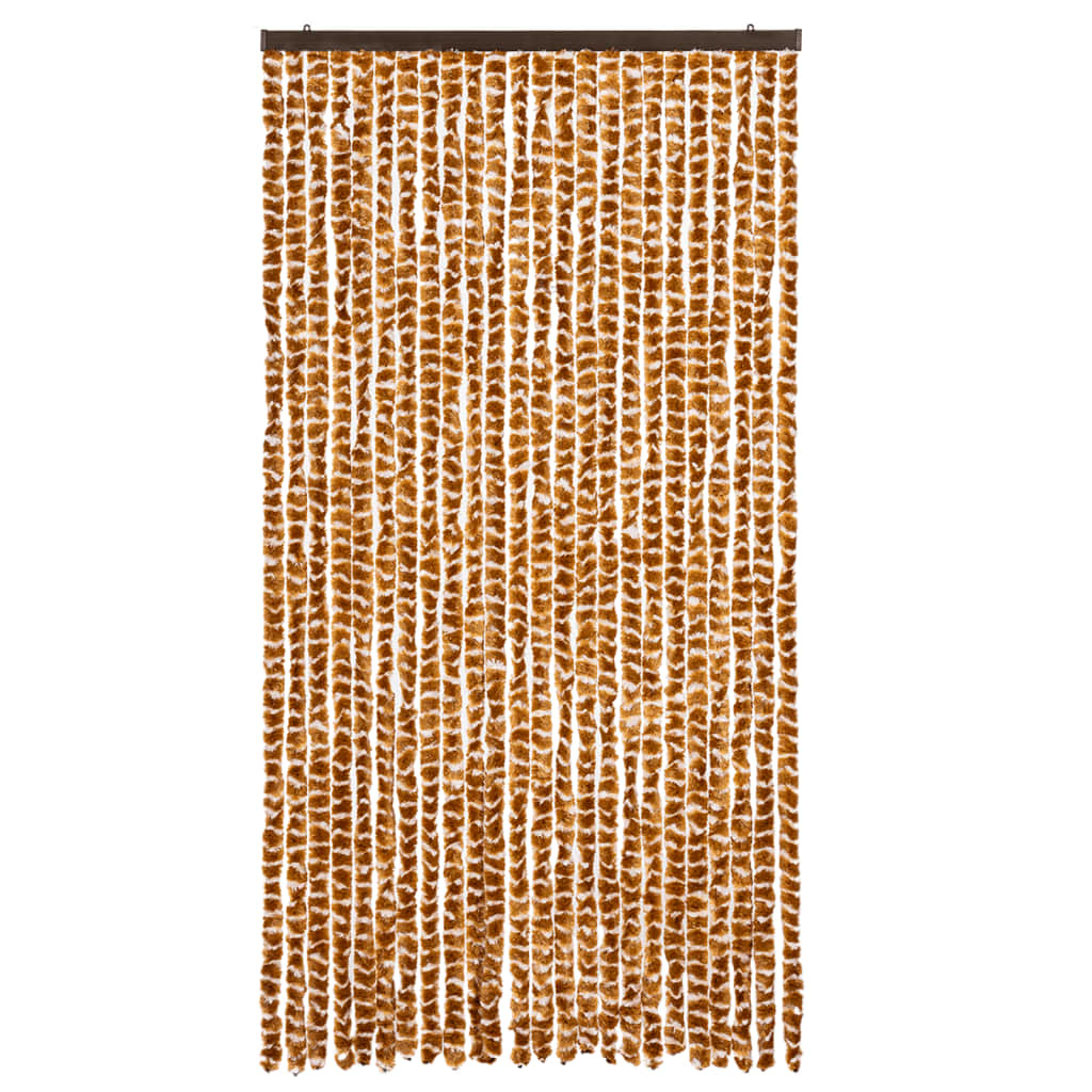 Zastor protiv insekata oker-bijeli 100 x 220 cm šenil