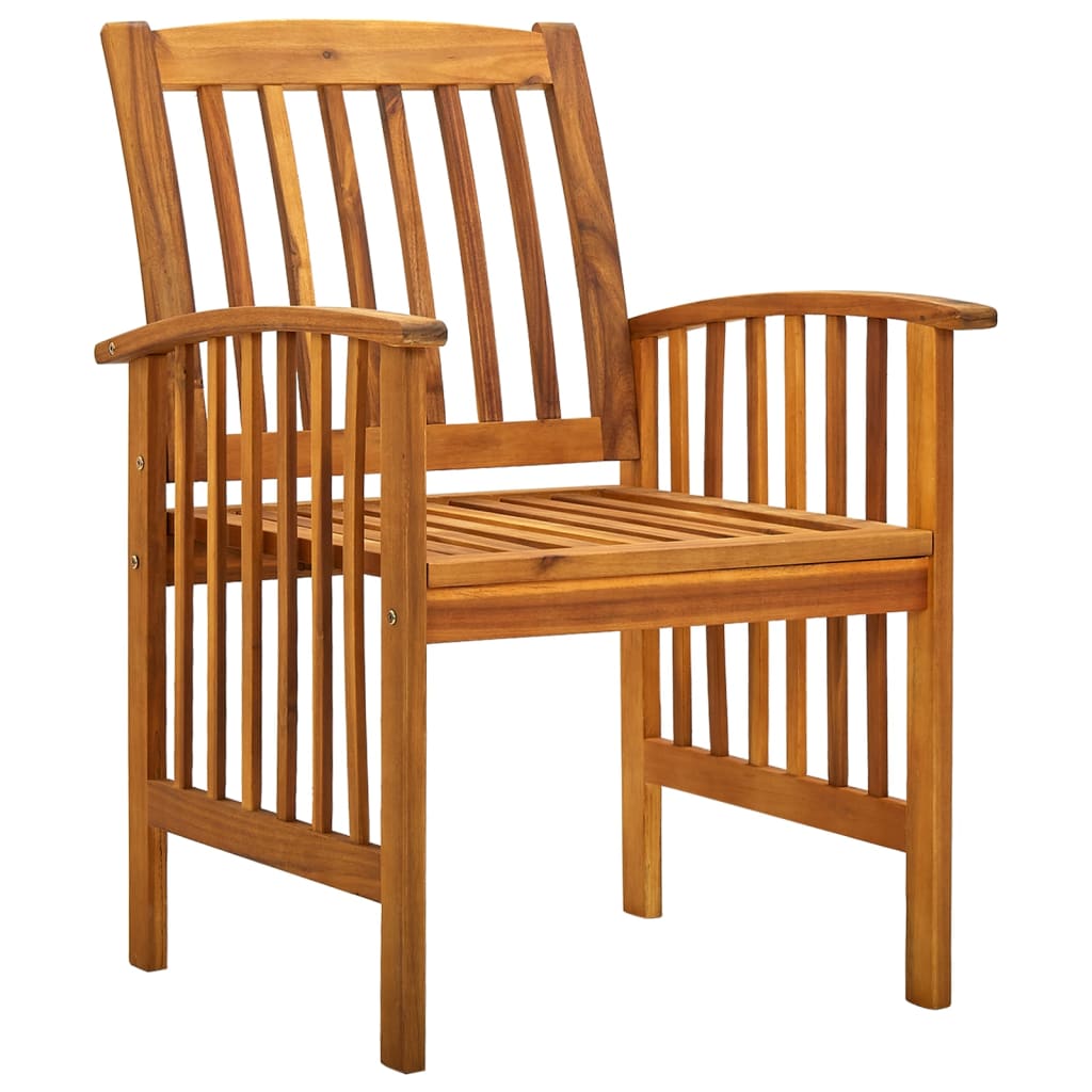 Vrtne blagovaonske stolice s jastucima 2 kom od bagremovog drva