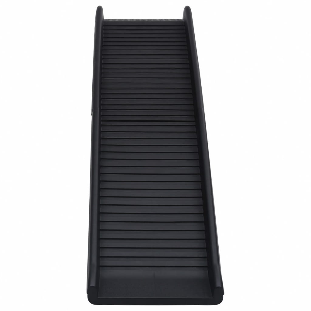 Sklopiva rampa za pse crna 155,5 x 40 x 15,5 cm