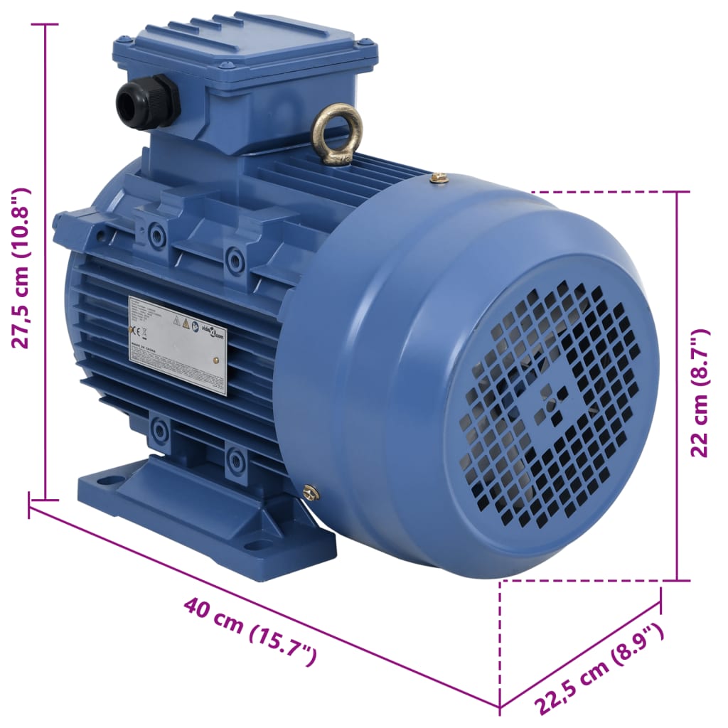 Trofazni električni motor aluminijski 4 kW / 5,5 KS 2840 o/min