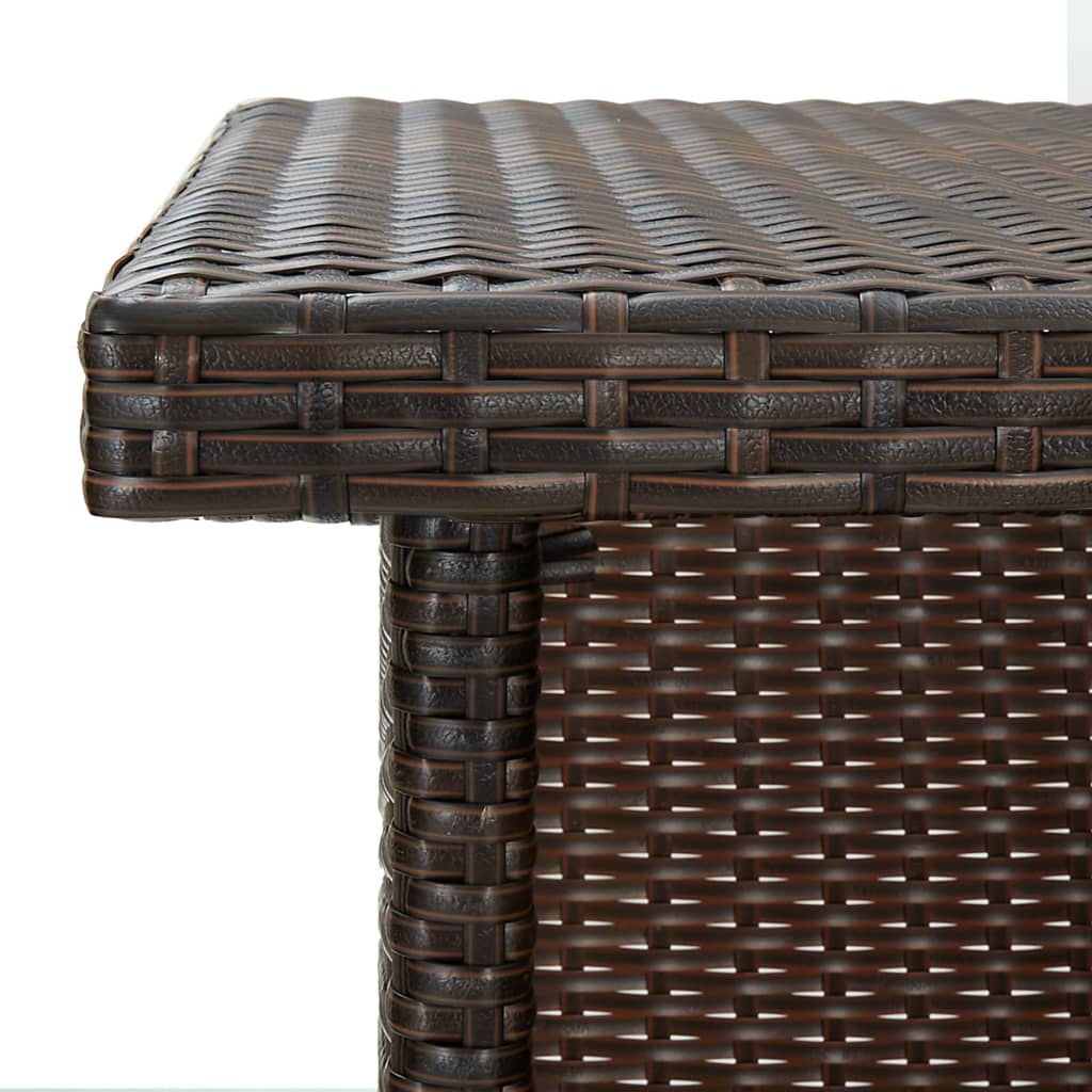 Kutni barski stol smeđi 100 x 50 x 105 cm od poliratana