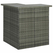 Kutni barski stol sivi 100 x 50 x 105 cm od poliratana