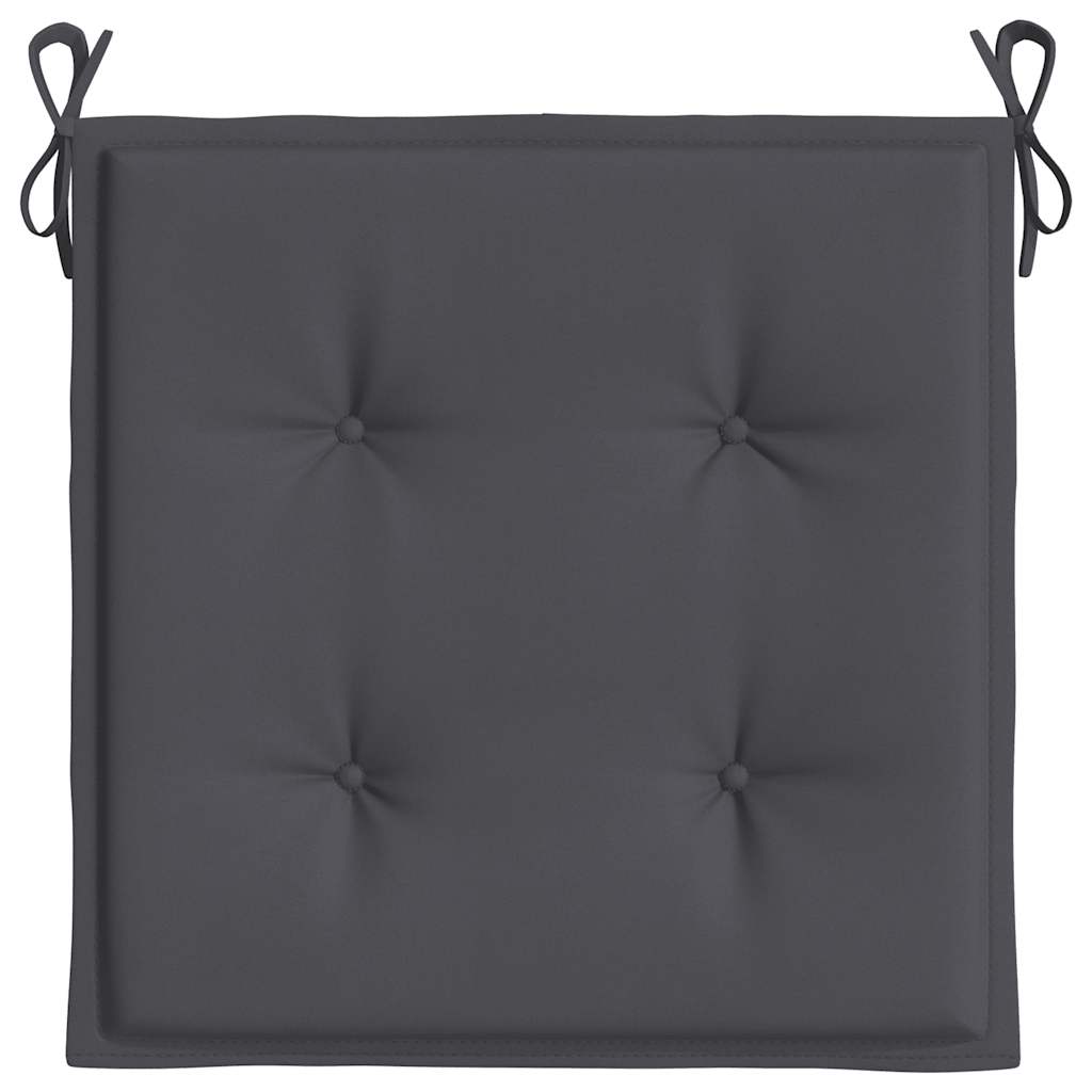 Jastuci za vrtne stolice 6 kom antracit 40x40x4 cm od tkanine