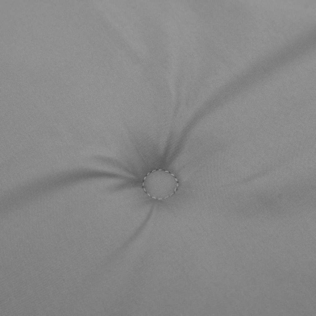 Jastuci za vrtne stolice 6 kom sivi 40x40x4 cm od tkanine