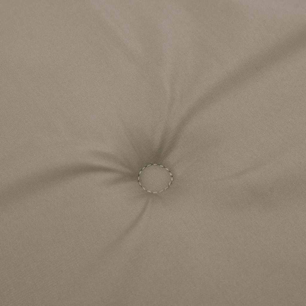 Jastuci za vrtne stolice 6 kom smeđesivi 40x40x4 cm od tkanine