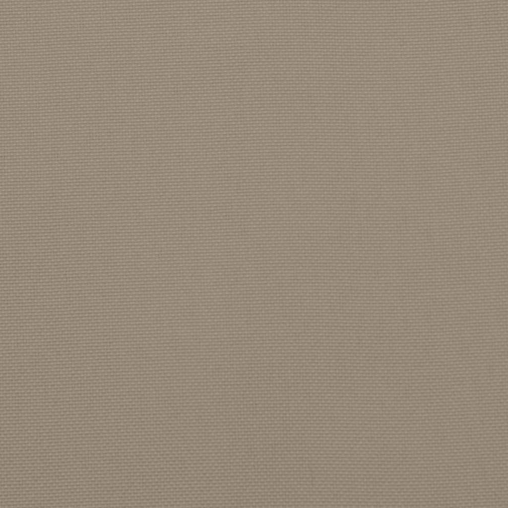 Jastuci za vrtne stolice 6 kom smeđesivi 40x40x4 cm od tkanine