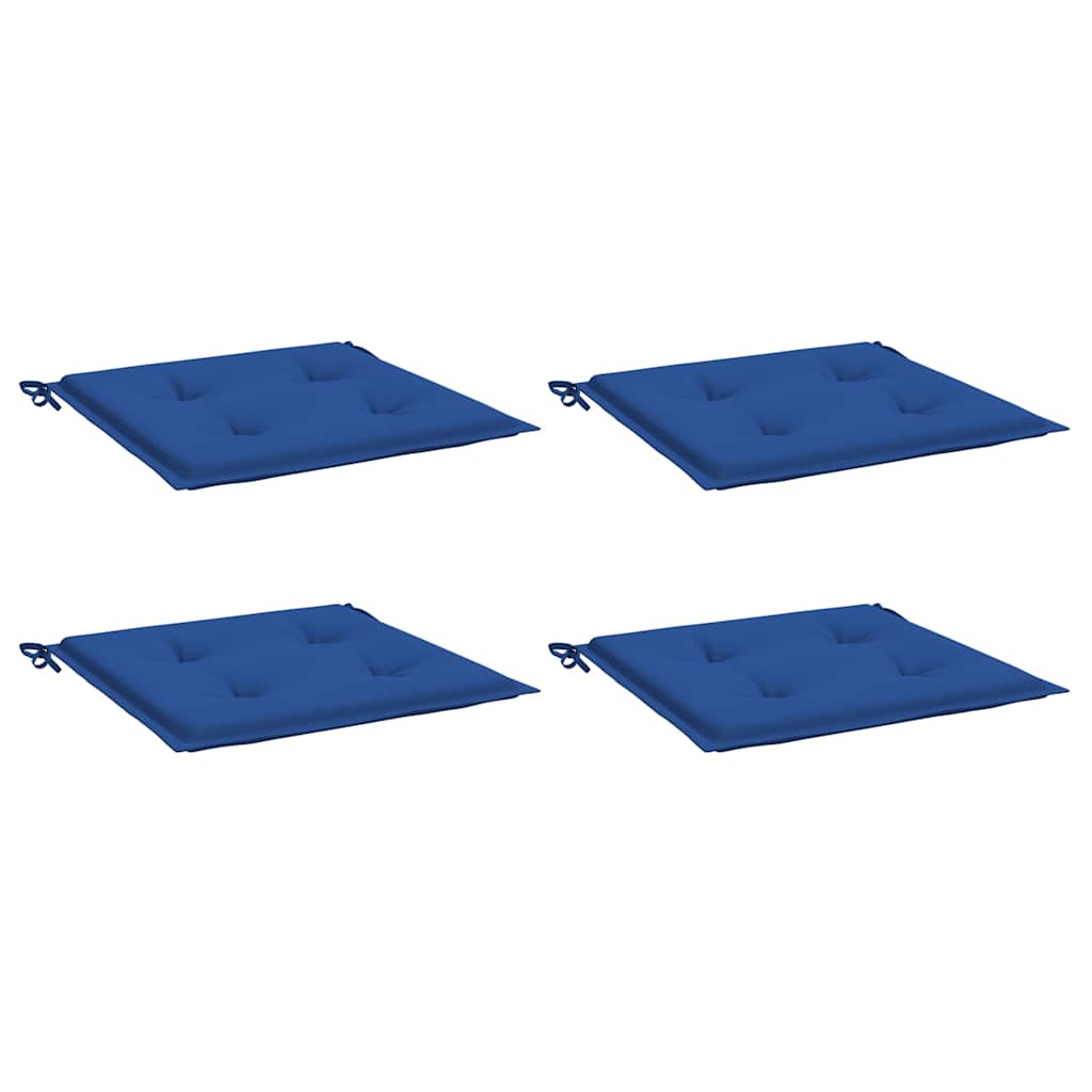 Jastuci za vrtne stolice 4 kom plavi 40x40x4 cm od tkanine