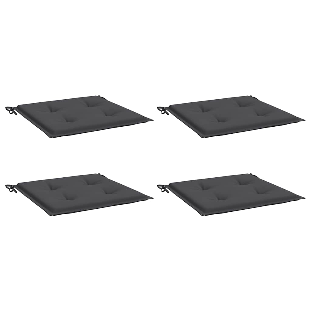 Jastuci za vrtne stolice 4 kom antracit 50x50x4 cm od tkanine