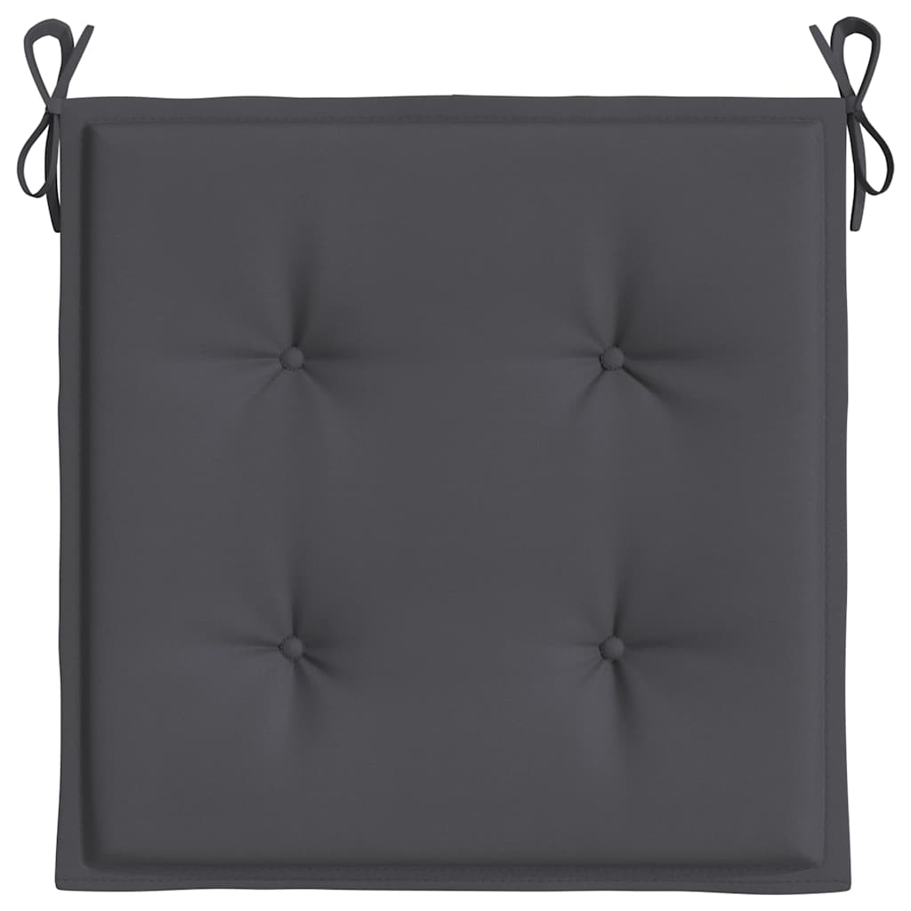 Jastuci za vrtne stolice 4 kom antracit 50x50x4 cm od tkanine
