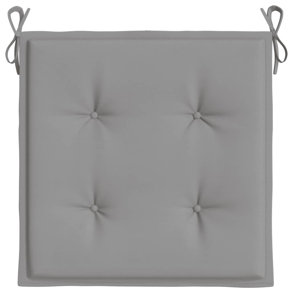 Jastuci za vrtne stolice 4 kom sivi 50 x 50 x 4 cm od tkanine