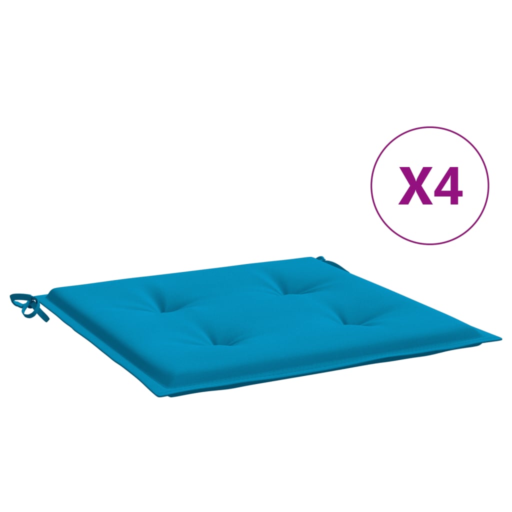 Jastuci za vrtne stolice 4 kom plavi 50 x 50 x 4 cm od tkanine