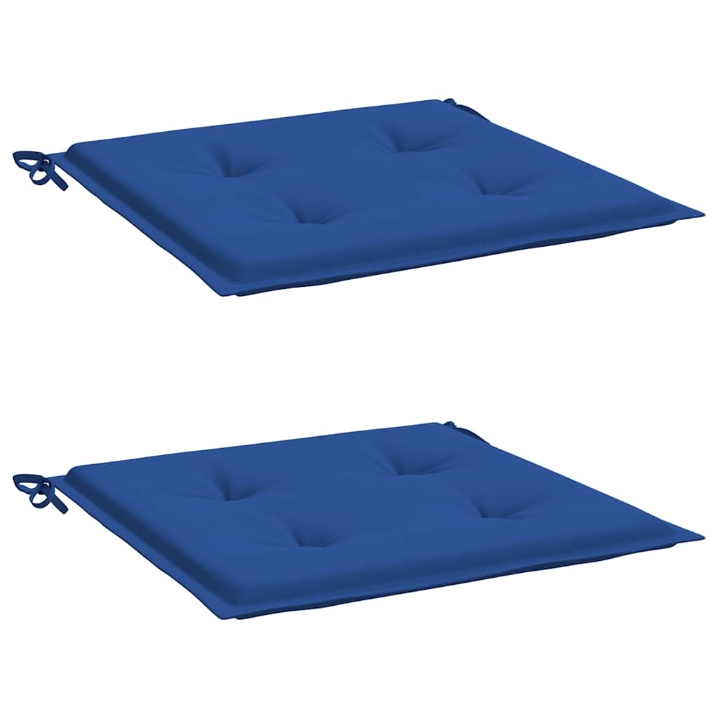 Jastuci za vrtne stolice 2 kom plavi 50x50x4 cm od tkanine