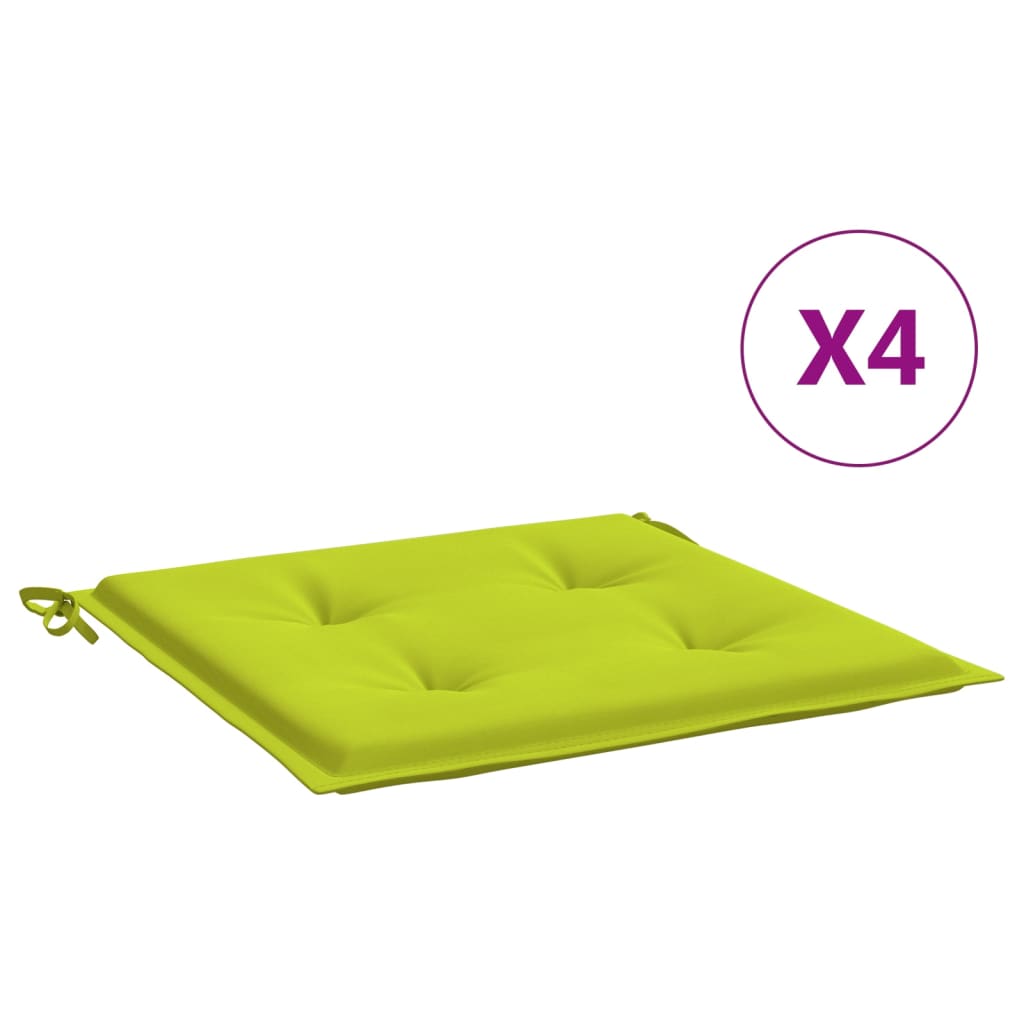 Jastuci za vrtne stolice 4 kom zeleni 50 x 50 x 4 cm od tkanine